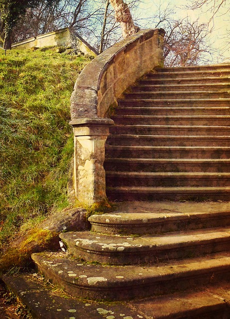 escalier en béton